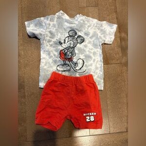 Disney Mickey Mouse Shorts and T-Shirt Set